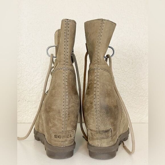 Sorel Joan of Arc wedge bootie combat boots 7.5 - Picture 15 of 16